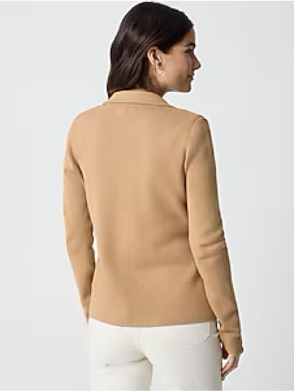 J. Crew Camel Single-Button Knit Blazer - Picture 2 of 4